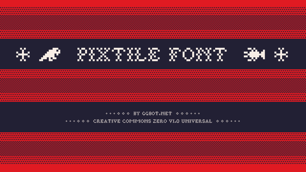 Pixtile Font website image