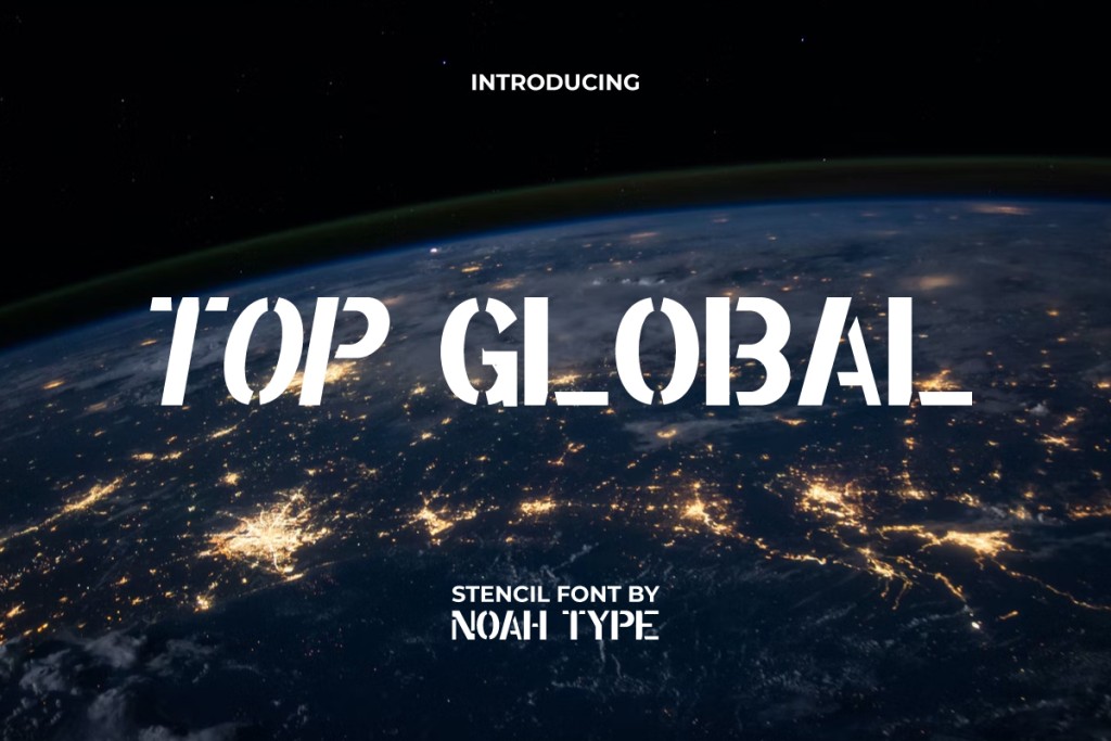 Top Global Demo Font Family website image