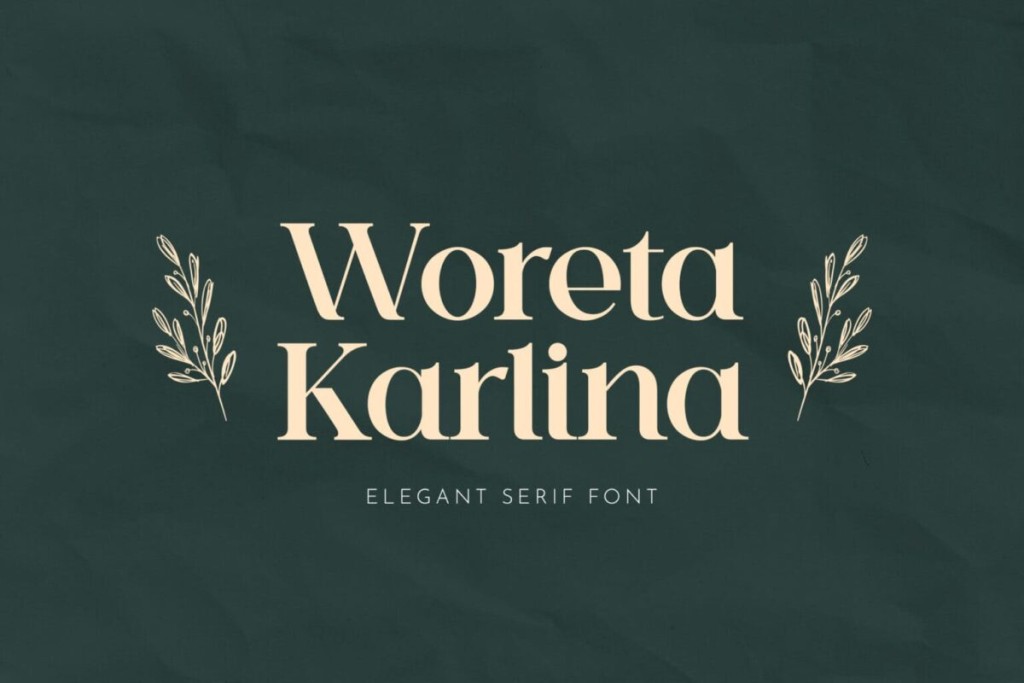 Woreta Karlina Font website image