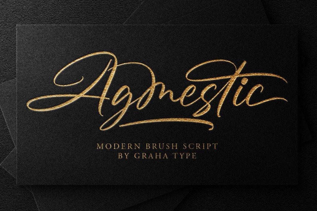 Agmestic DEMO Font website image