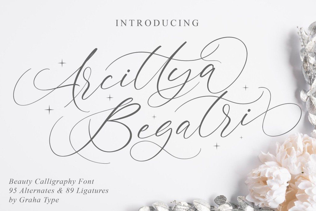 Arcittya Begatri DEMO Font website image