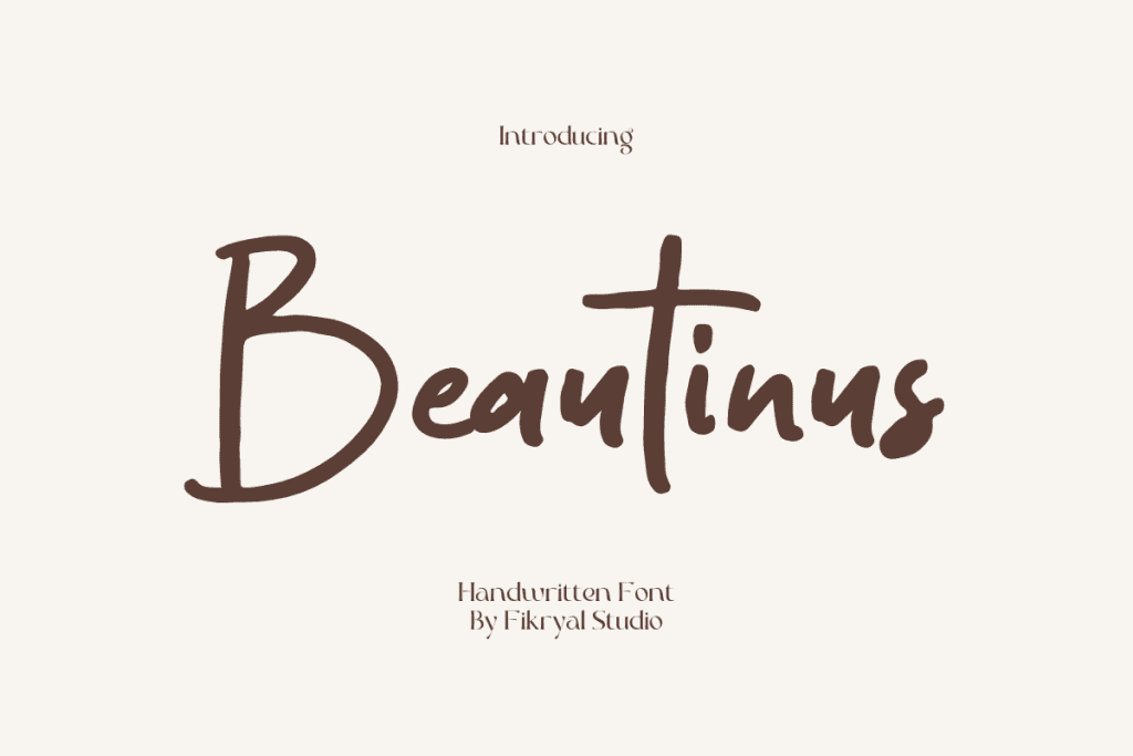 Beautinus Font website image