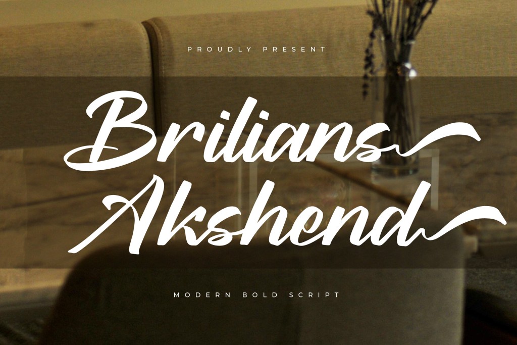 Brilians Akshend DEMO VERSION Font Family website image