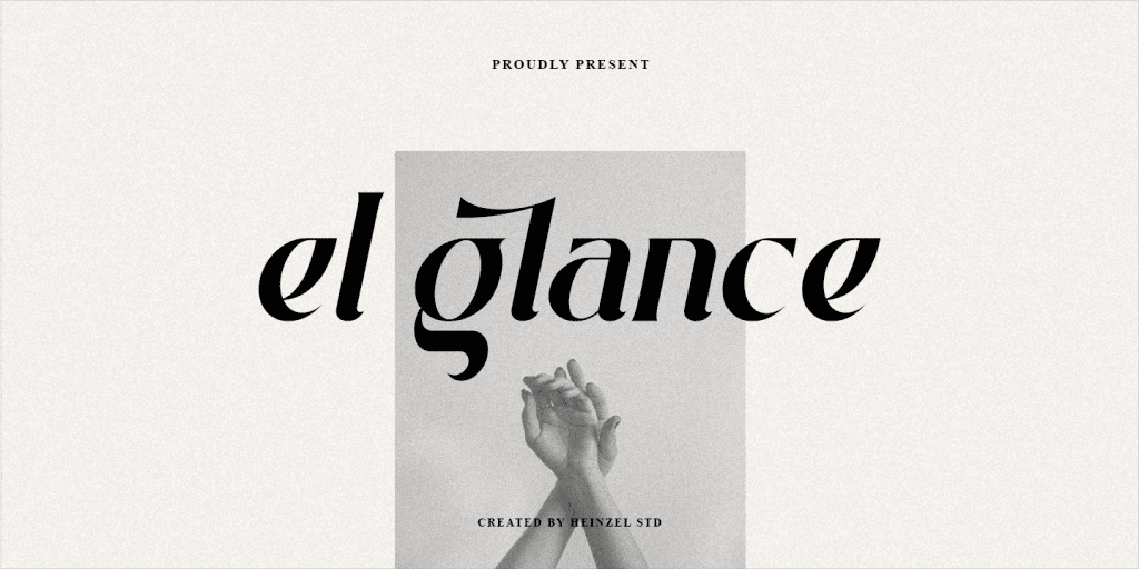 El Glance Font website image