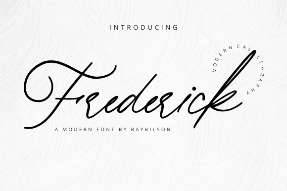 Frederick Font website image