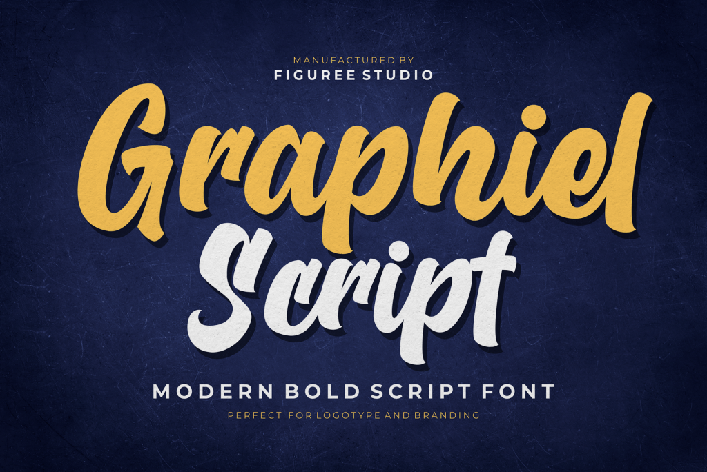 Graphiel Script Font website image