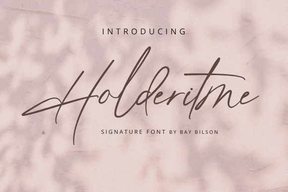 Holderitme Font website image