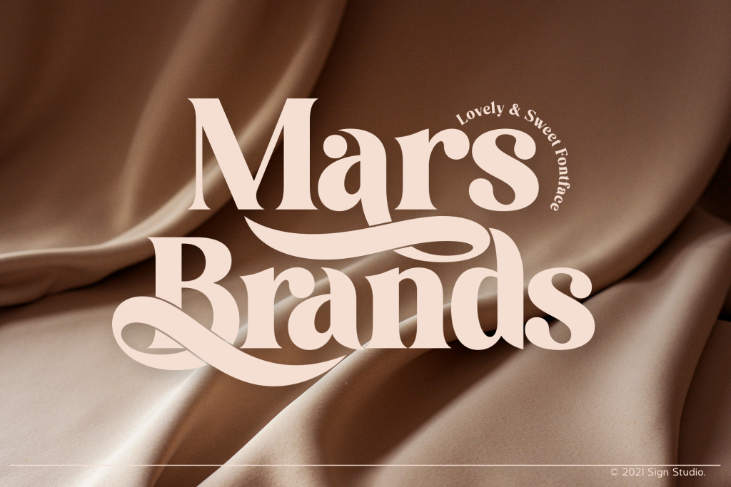 Mars Brands Font website image