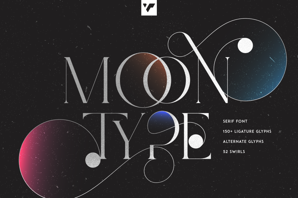 Moon Type Font website image