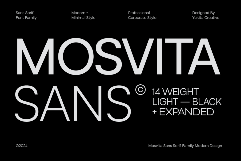 Mosvita Font Family website image