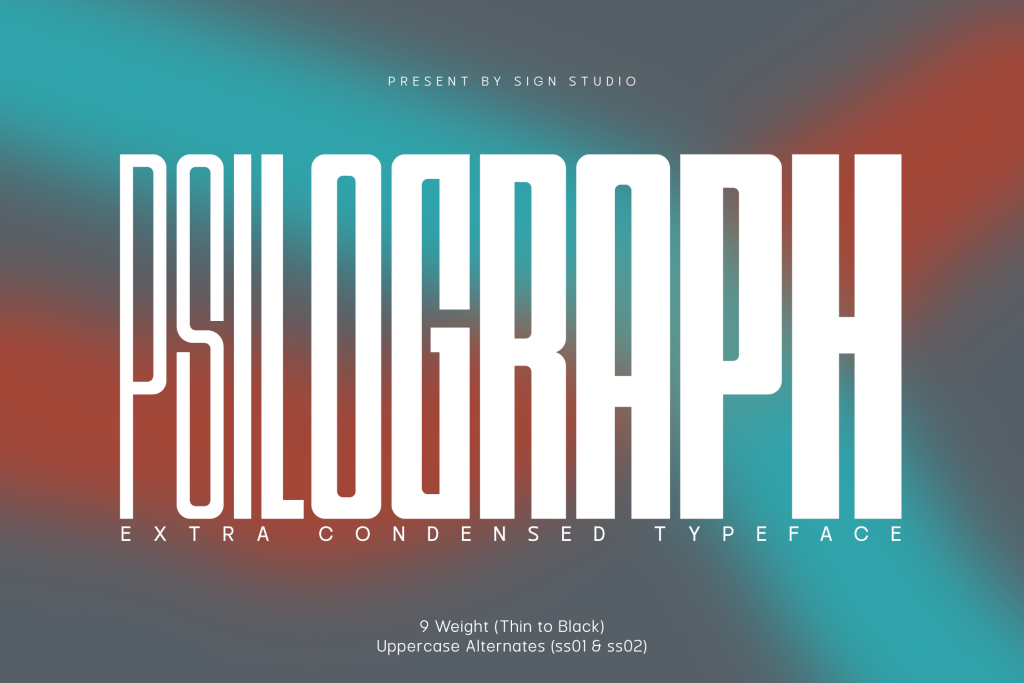 Psilograph Font Family website image