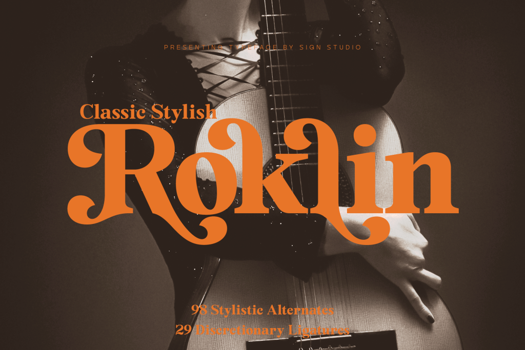 Roklin Font website image