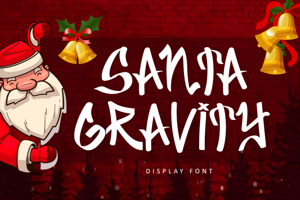 Santa Gravity Font website image