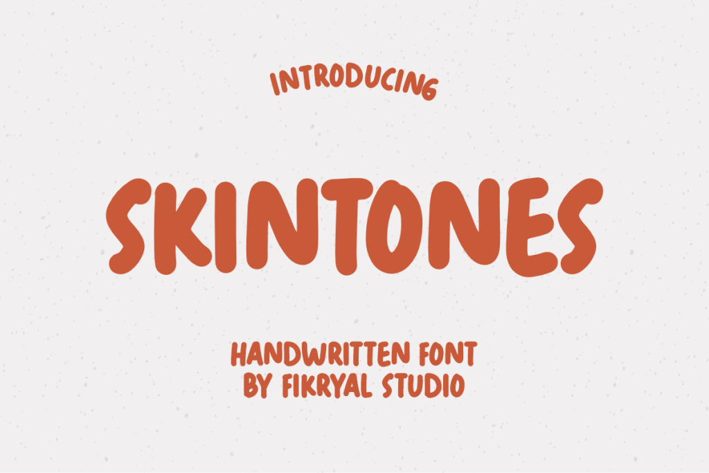 Skintones Font website image