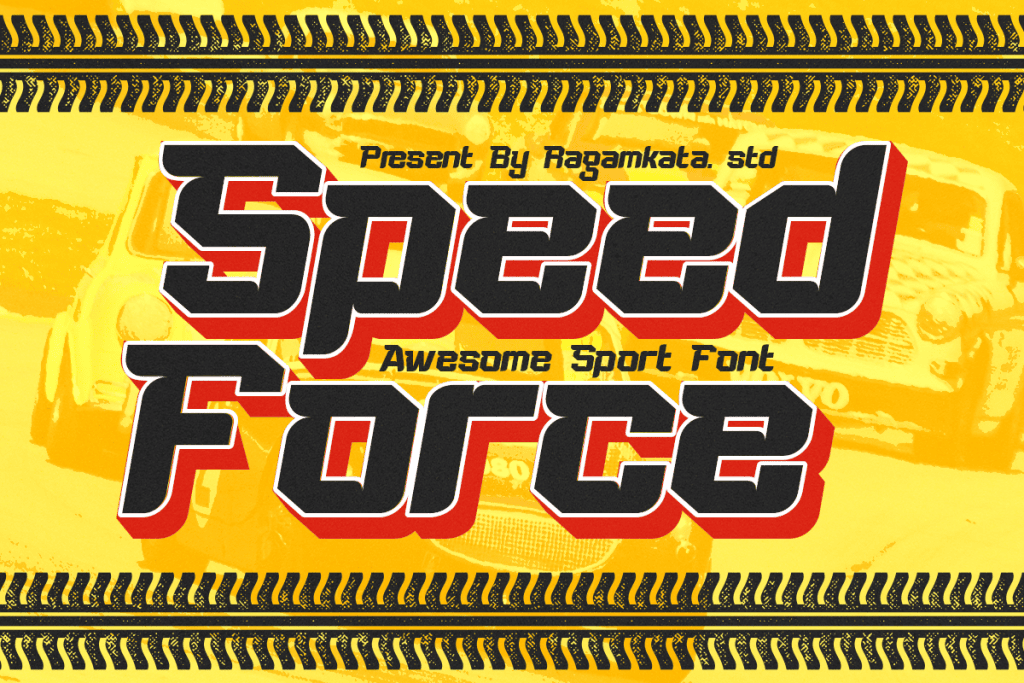 Speed Force DEMO Font website image