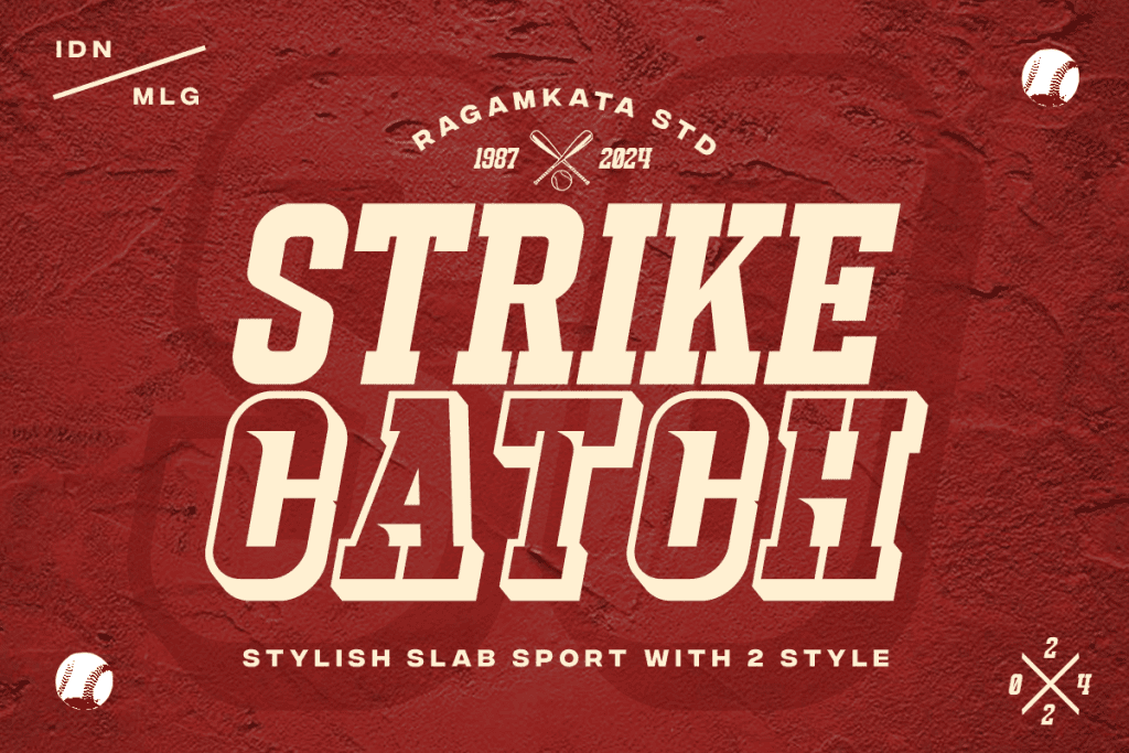 Strike Catch DEMO Font website image