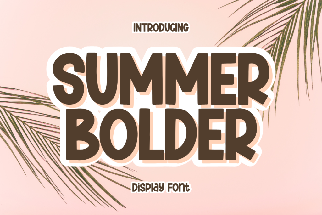 Summer Bolder Font website image