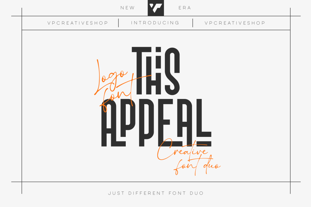 This Appeal Font website image