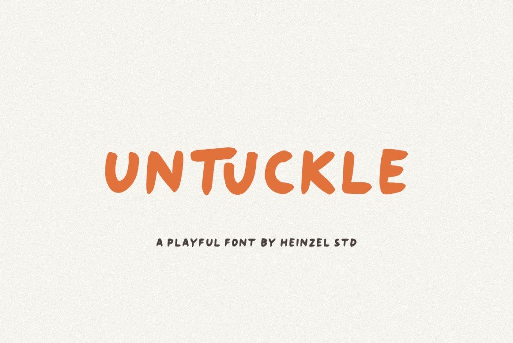 Untuckle Font website image