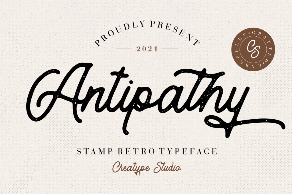 Antipathy Font website image