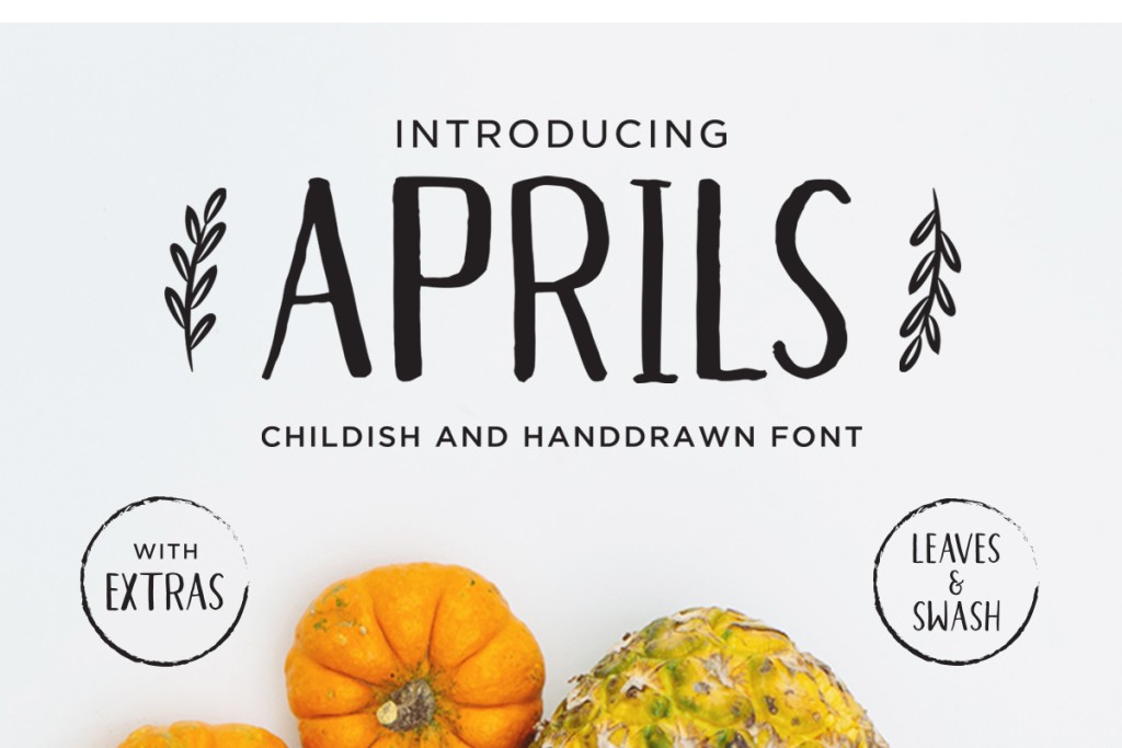 Aprils Font website image