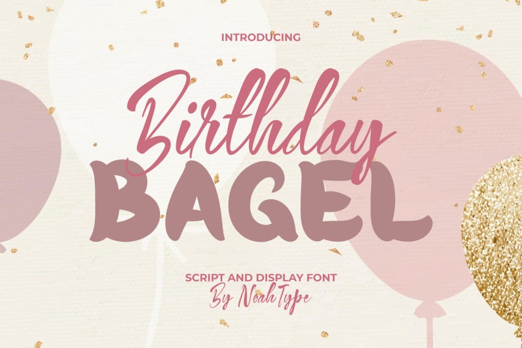 BirthdayBagel Font Family website image