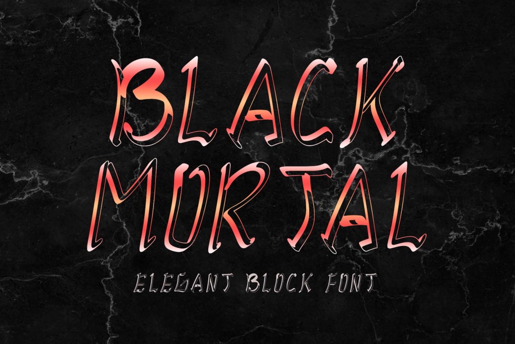 Black Mortal Font website image