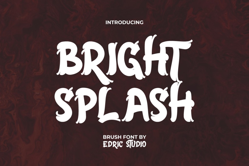 Bright Splash Demo Font website image