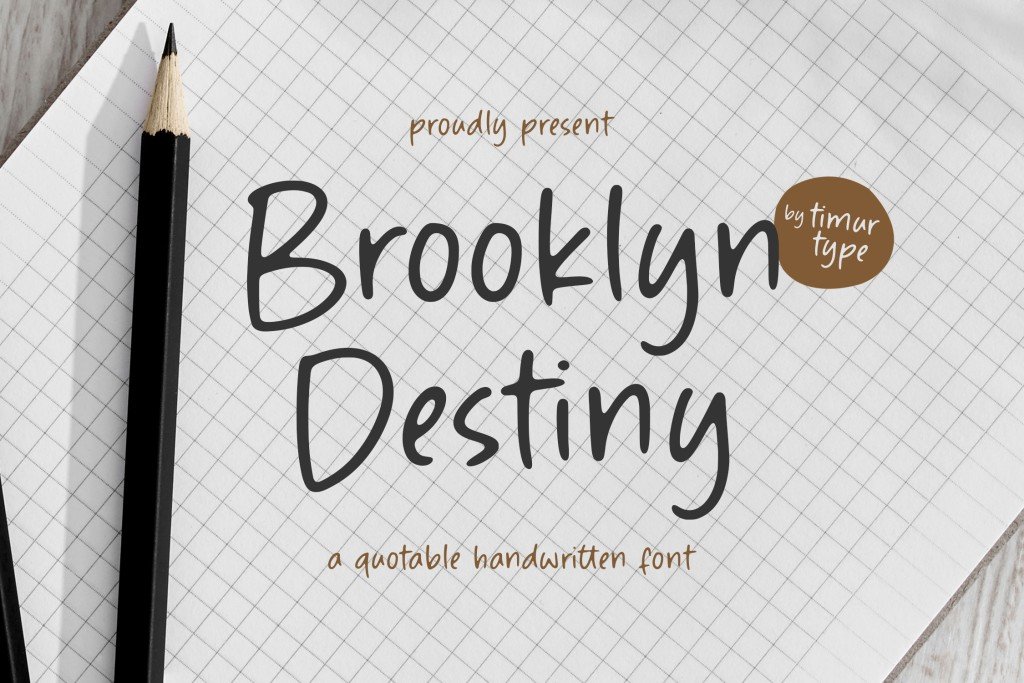 Brooklyn Destiny Font website image