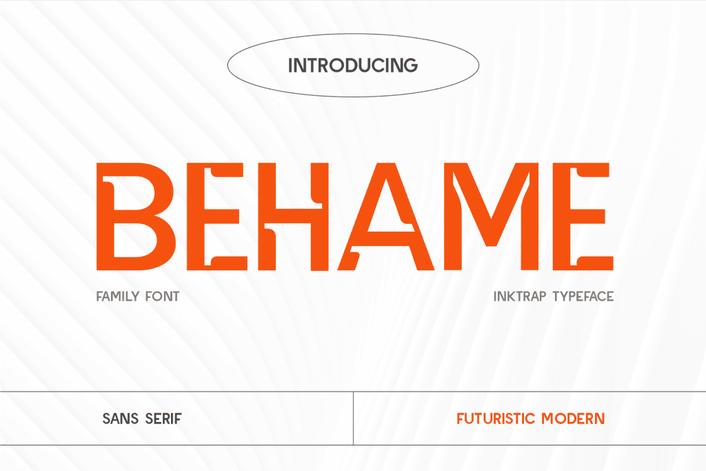 CF Behame Demo Font Family website image