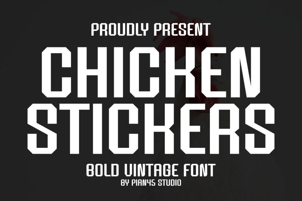 Chicken Stickers Font website image