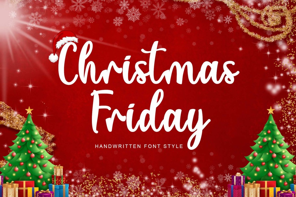 Christmas Friday Font website image