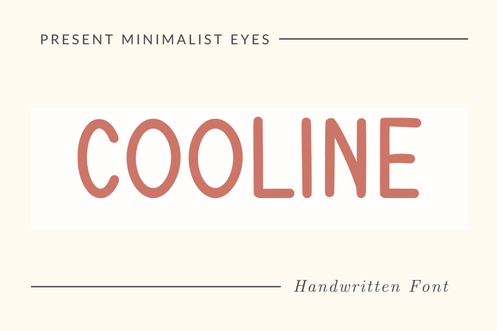 COOLINE Font website image