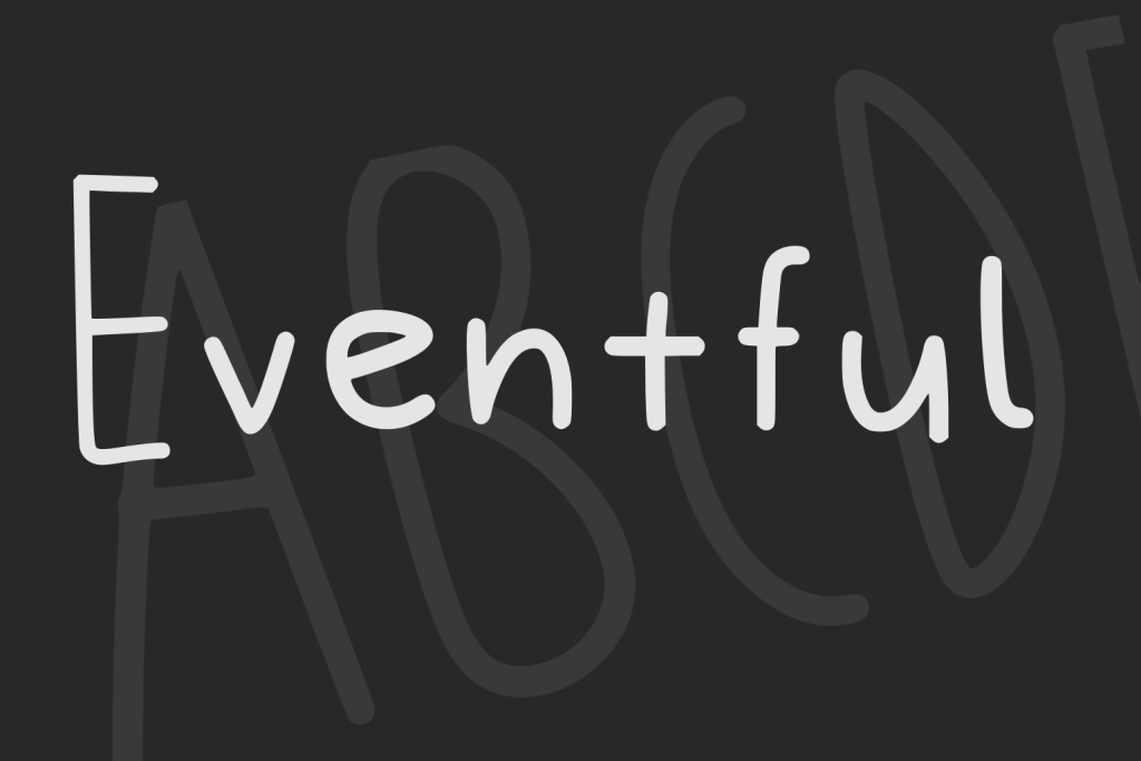 Eventful Font website image