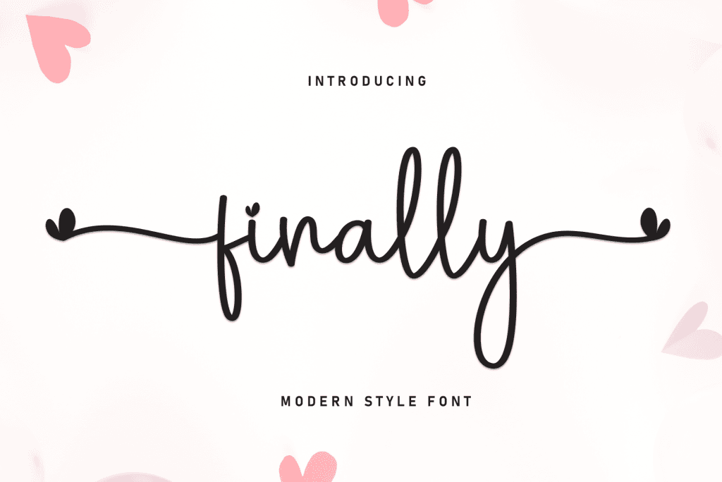 Finally Font website image