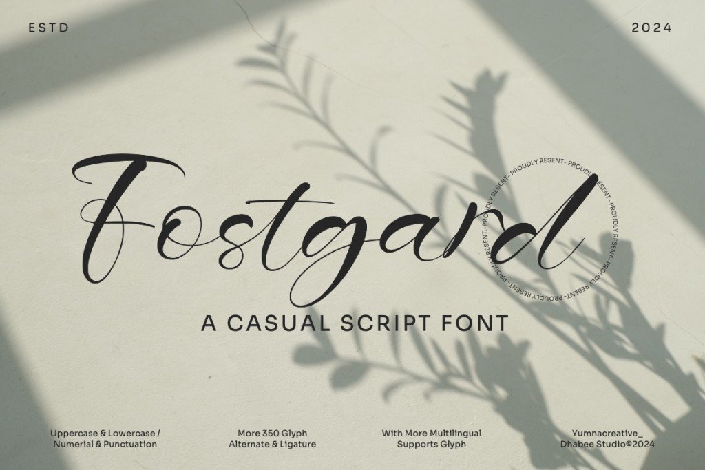 Fostgard Font website image