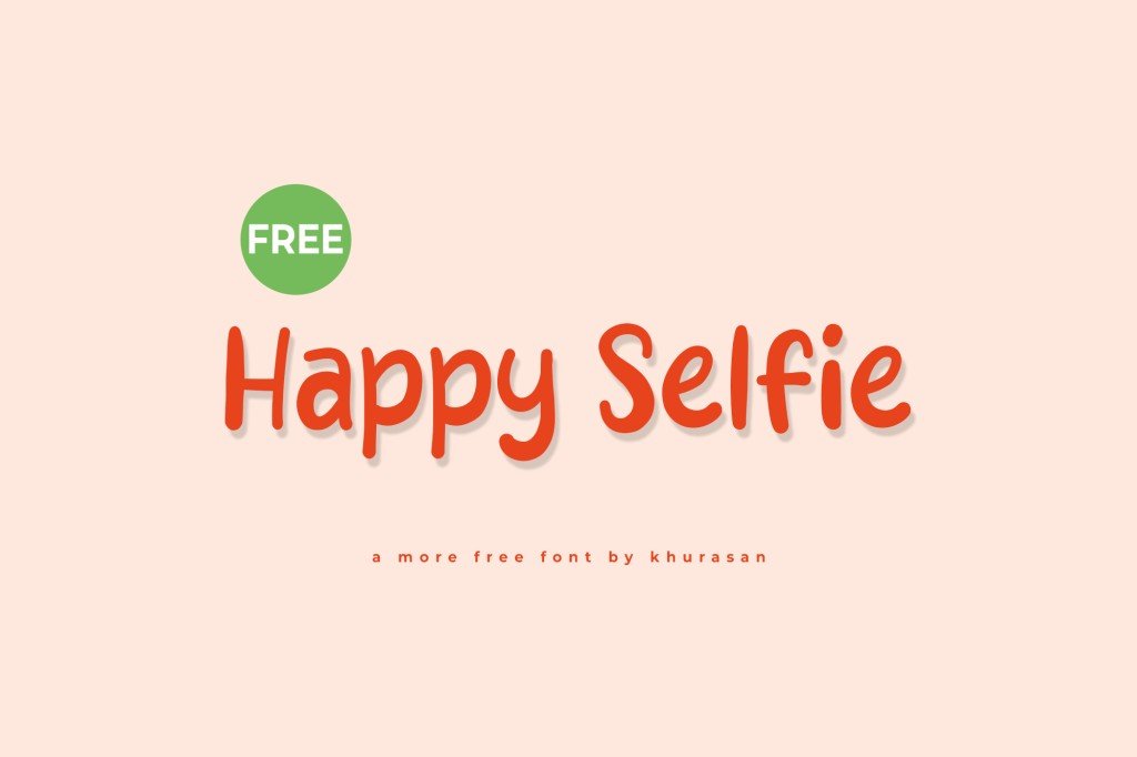 Happy Selfie Font website image