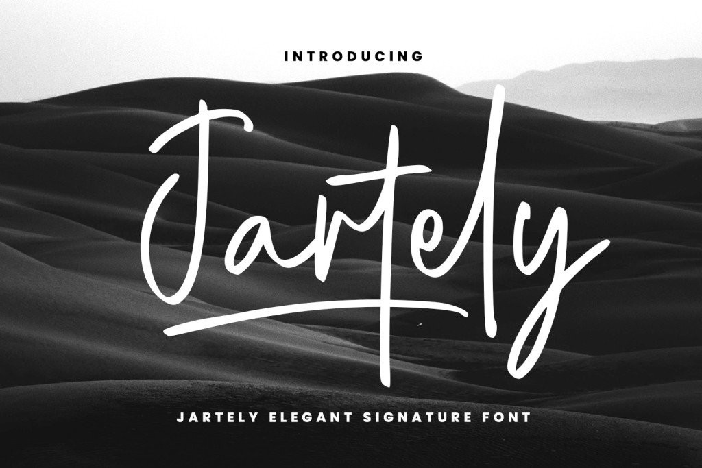 Jartely Font website image