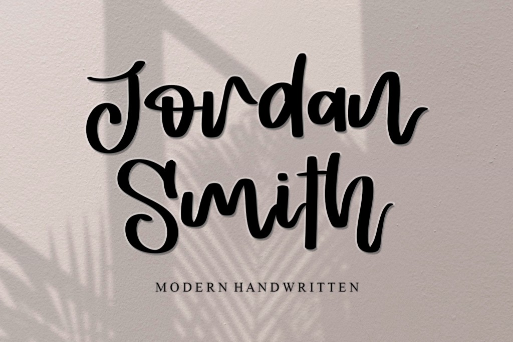 Jordan Smith – Personal Use Font website image