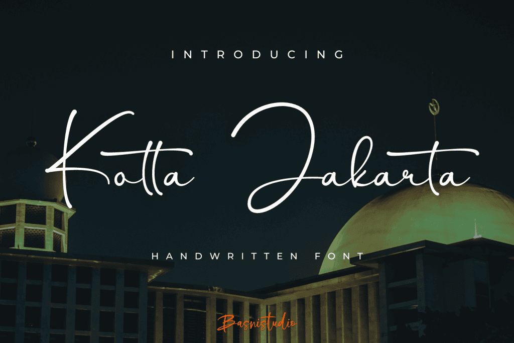 Kotta Jakarta Font website image