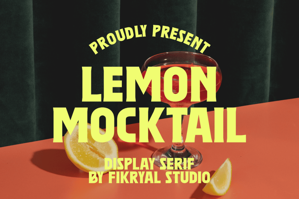 Lemon Mocktail Font website image