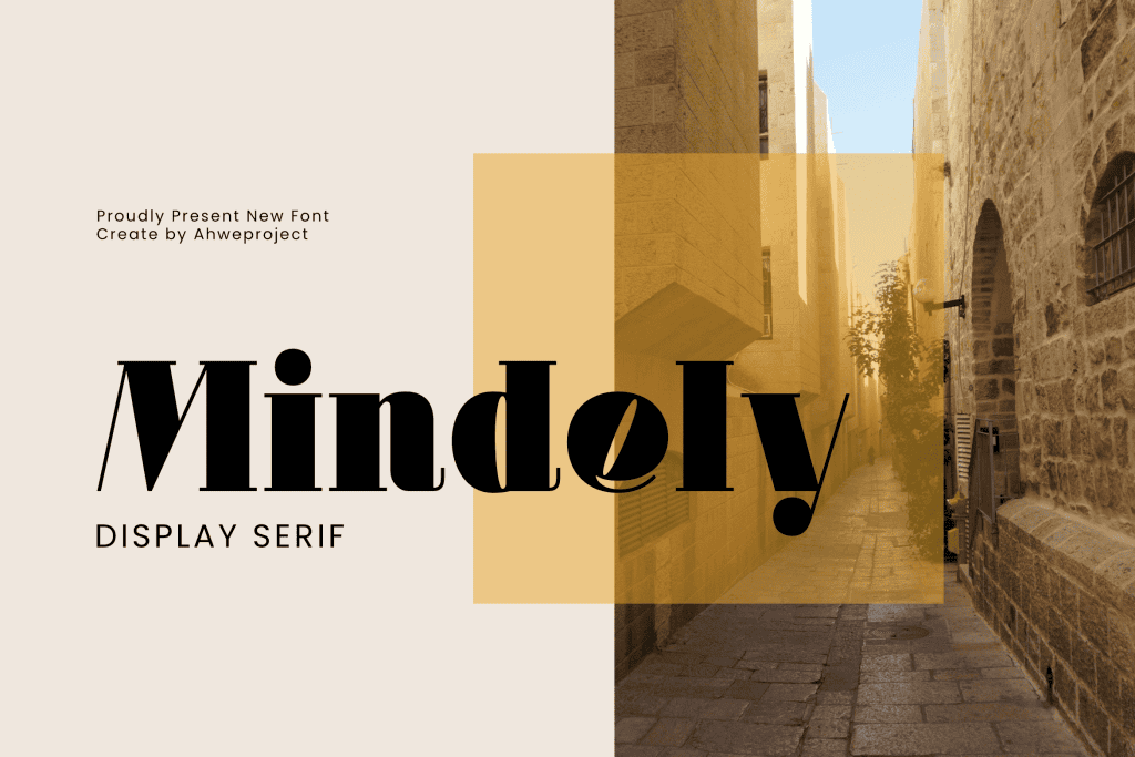 Mindely Demo Font website image