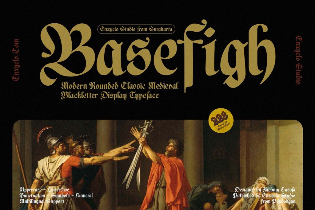 NCL BasefighDemo Font website image