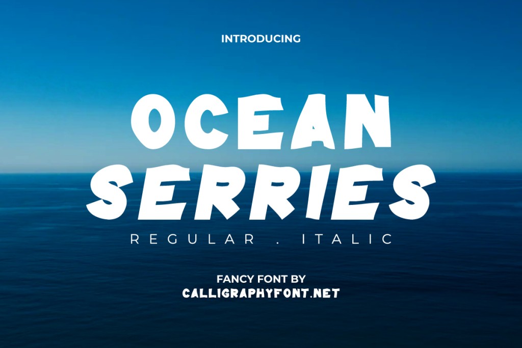 Ocean Series Demo Font Family website image