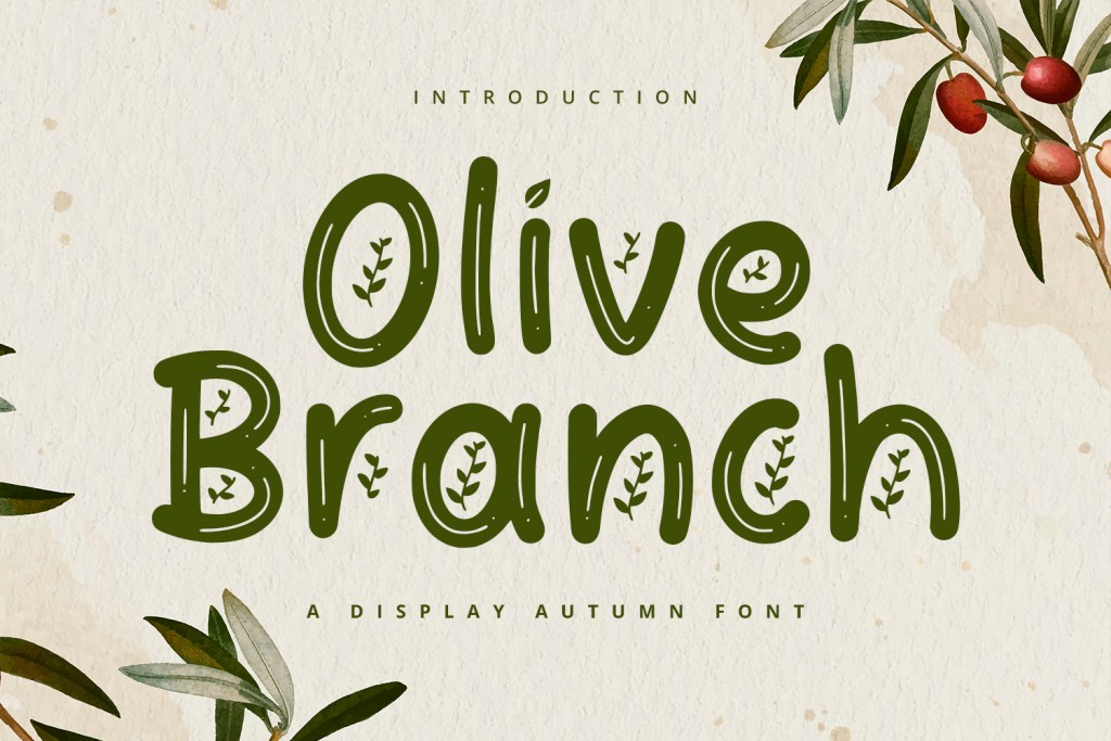 Olive Branch Font website image