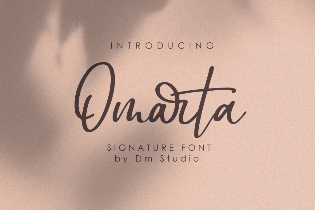 Omarta Font website image