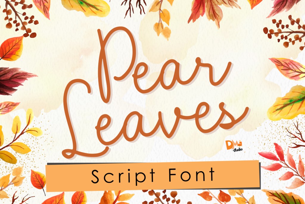 Pear Leaves Font website image