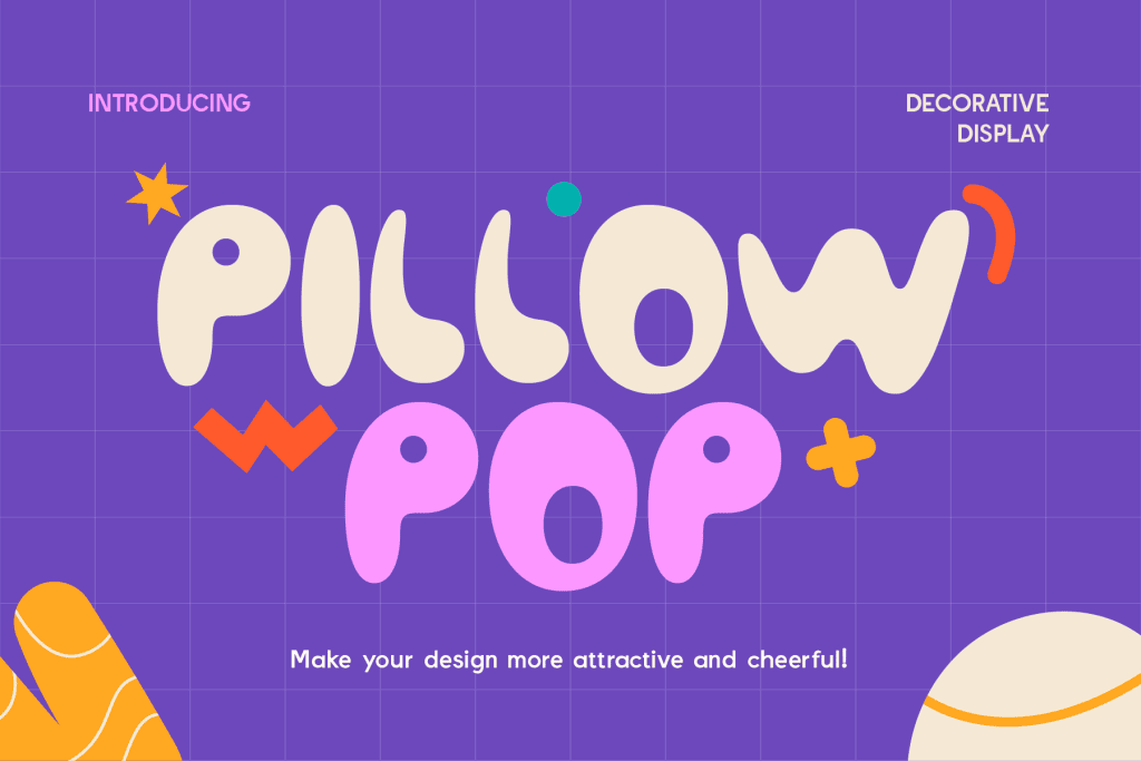 Pillowpop Demo Font website image