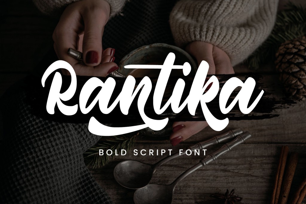 Rantika Font website image