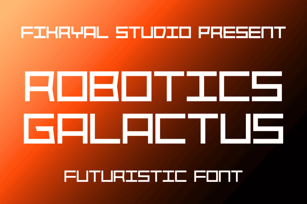 Robotics Galactus Font Family website image